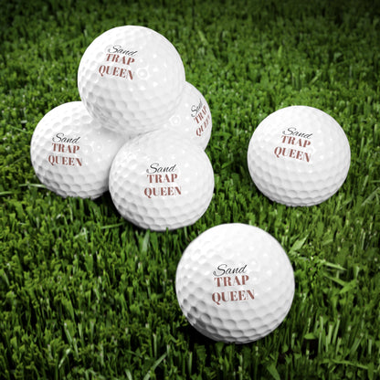 Sand Trap Queen Golf Balls, 6pcs