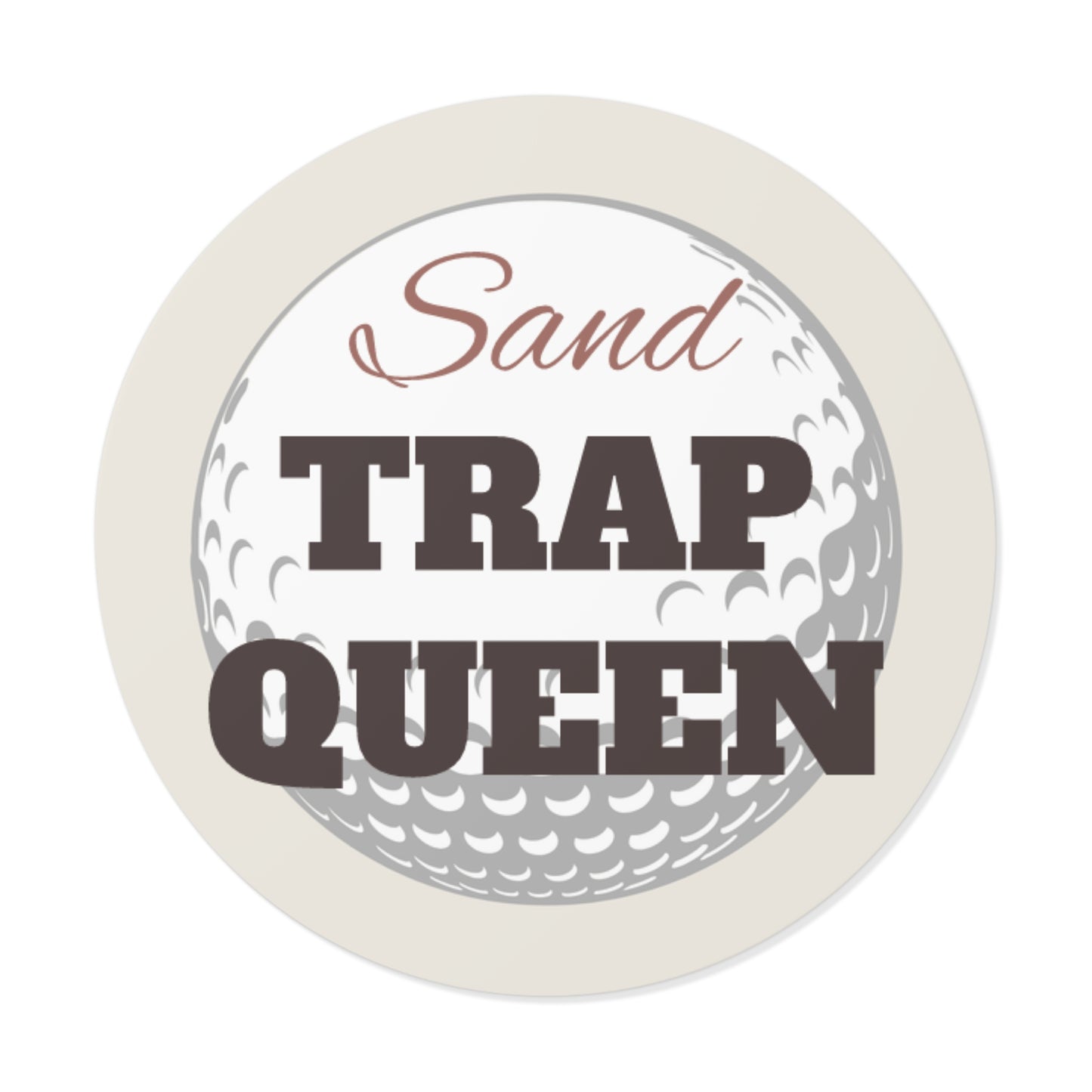 Sand Trap Queen Vinyl Sticker