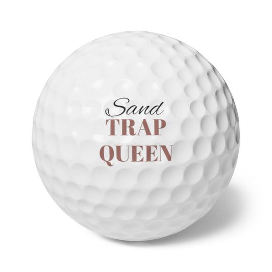 Sand Trap Queen Golf Balls, 6pcs