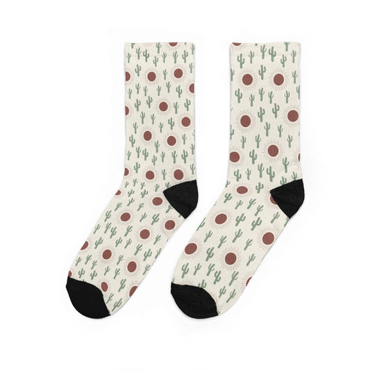 Cactus Sun Crew Socks